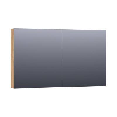 Brauer Impress Deluxe Spiegelkast - 120 cm - met interne en externe Verlichting - 2 Dubbelzijdige Spiegeldeuren - Chateau