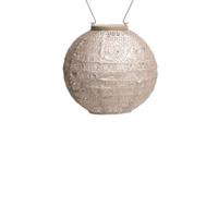Lumiz solar lampion spectare rond 20 cm taupe - thumbnail