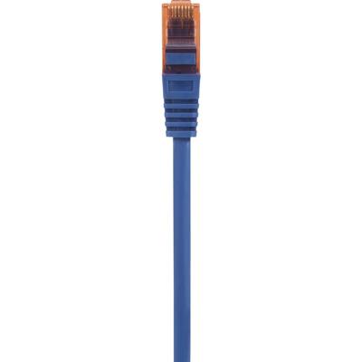 Renkforce RF-5044024 RJ45 Netwerkkabel, patchkabel CAT 6 U/UTP 0.50 m Blauw Snagless, Halogeenvrij 1 stuk(s)