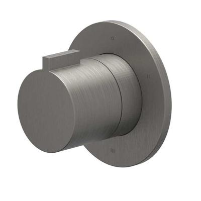 Afbouwdeel IVY Pact 3-Weg Stop-Omstel Symmetry Met Rond Rozet Geborsteld Metal Black PVD IVY Afbouwdeel IVY Pact 3-Weg Stop-Omstel Symmetry Met Rond Rozet Geborsteld Metal Black PVD IVY