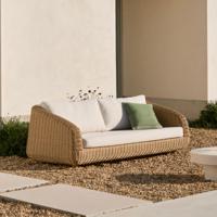 Kave Home 3-zits Loungebank 'Meria' Rattan - thumbnail