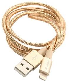 Verbatim Lightning roestvrij stalen synchronisatie- & oplaadkabel 100 cm goud
