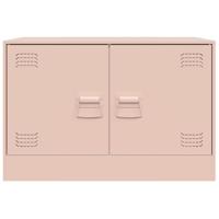 Tv-meubel 67x39x44 cm staal roze - thumbnail