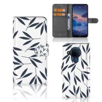 Nokia 5.4 Hoesje Leaves Blue - thumbnail