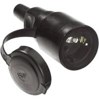 Bachmann 919.177 Koppeling met randaarde Rubber, Silicone 250 V Zwart IP44 - thumbnail