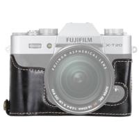 1/4 inch draad PU leder Camera Half Case Base voor FUJIFILM X-T10 / X-T20 (zwart) - thumbnail