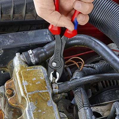 Knipex TwinGrip verstelbare grijptang | Meer-componentengrepen | Zwart geatramenteerd | Lengte 200 mm | Zelfbedieningskaart/blister - 82 02 200 SB