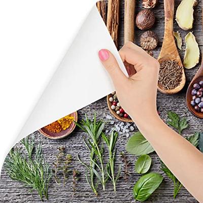 Fotobehang - Kruiden en specerijen op een plank, keuken, 11 maten, inclusief behanglijm