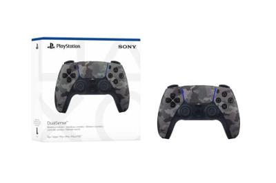 DualSense draadloze controller - grijze camouflage I PS5 en pc - thumbnail