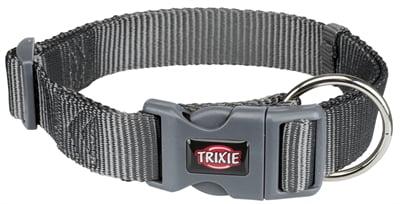 TRIXIE HALSBAND HOND PREMIUM GRAFIET GRIJS 40-65X2,5 CM