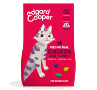 Edgard & Cooper graanvrij kip en kalkoen senior kattenvoer 2kg - thumbnail