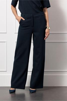 Lexie waffle trousers - dark blue - 13074