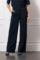 Lexie waffle trousers - dark blue - 13074 - thumbnail