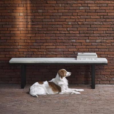 Ethnicraft Eetkamerbank 'Stability' Bouclé, 166cm Ethnicraft Eetkamerbank 'Stability' Bouclé, 166cm