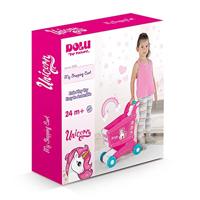 Dolu eenhoorn winkelwagen roze - thumbnail