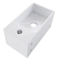 Wiesbaden Solid Surface fontein & handdoekhouder rechts 356x203x159 - thumbnail