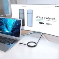 AISENS A107-0874 USB 3.2 Kabel Gen2X2, 20 Gbit/s, 8K bij 30Hz, 5A, 100W, E-Marker, Type USB-C/M, Zwart, 3m - thumbnail