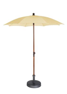 Stokparasol Olivia 200/8/33/36 wood yellow Max&Luuk - Max luuk