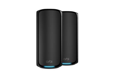 NETGEAR Orb WiFi 7 Quad-Band (RBE972SB) WiFi Mesh Router + 1 satelliet, dekking tot 440 m², 200 apparaten, 10 Gig, BE27000 802.11be (tot 27 Gbps)