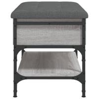 Schoenenbank 62x42x45 cm bewerkt hout grijs sonoma eikenkleurig - thumbnail