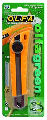 Olfa Cutter L-1 Green, 18 mm, geel