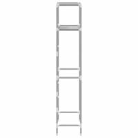 VidaXL Toiletrek 2-laags 53,5x28x143 cm ijzer grijs - thumbnail