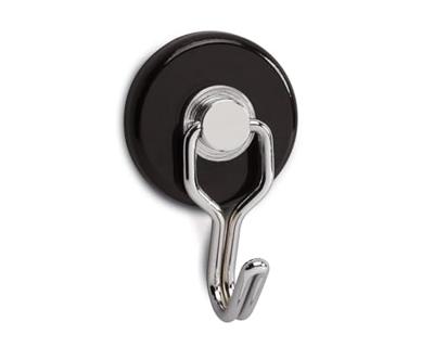 Maul Magneet (Ø x h) 35 mm x 53 mm Rond, Met haak Zwart, Zilver 2 stuk(s) 6155790