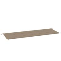 VidaXL Tuinbankkussen 150x50x4 cm oxford stof taupe - thumbnail