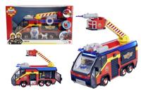 Brandweerman Sam - Brandweerwagen - Jupiter - 2 beeldjes - Geluiden en lichten - Diverse accessoires - Inclusief 3 batterijen - thumbnail