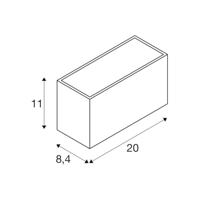 SLV SITRA M 1005154 LED-buitenlamp (wand) LED vast ingebouwd 14 W - thumbnail