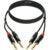 Klotz KT-JJ150 MiniLink Pro twin stereo cable 2x 2 jack 6.35 2p 1.5m Klotz KT-JJ150 MiniLink Pro twin stereo cable 2x 2 jack 6.35 2p 1.5m