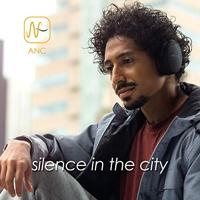 Boompods Headpods ANC Over Ear koptelefoon Bluetooth Zwart Noise Cancelling Volumeregeling, Vouwbaar - thumbnail