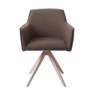 Jesper Home Draaibare Eetkamerstoel 'Hofu' Turn Beige, kleur Potters Clay