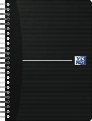 Oxford Office Essentials spiraalschrift, 180 bladzijden, ft A5, geruit 5 mm, zwart