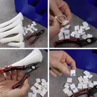 Quadrios 24CA457 24CA457 Assortiment kabelbinders 100 mm, 150 mm, 200 mm, 250 mm, 300 mm 3.6 mm Wit 1022 onderdelen - thumbnail