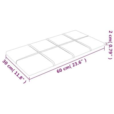 VidaXL Wandpanelen 12 st 2,16 m² 60x30 cm fluweel geel