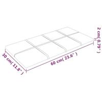 VidaXL Wandpanelen 12 st 2,16 m² 60x30 cm fluweel geel - thumbnail