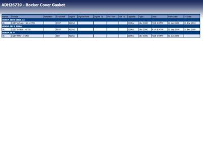 Klepdekselpakking ADH26739