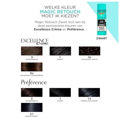 L'Oréal Paris Magic Retouch 1 Zwart L'Oréal Paris Magic Retouch 1 Zwart