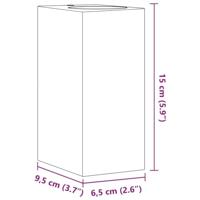 VidaXL Buitenwandlampen 2 st gegoten aluminium zwart - thumbnail