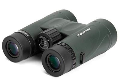 Celestron 71333 Nature DX 10x42mm verrekijker met multi gecoate lens, BaK-4 prismaglas en draaghoes, Groen