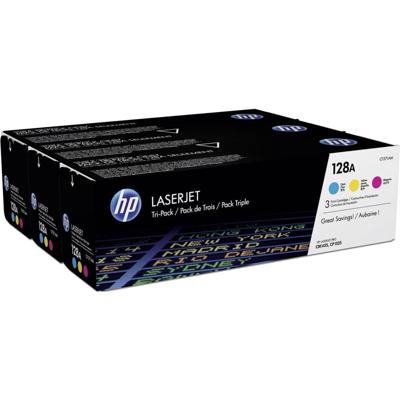 HP 128A origineel 3-tonerpakket (CF371AM) voor HP Color LaserJet Pro CM1415, CP1521 / CP1522 / CP1523 / CP1525 / CP1526 / CP1527 / CP1528