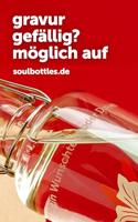 Soulbottles Just Breathe drinkfles glas 0,6 l - thumbnail