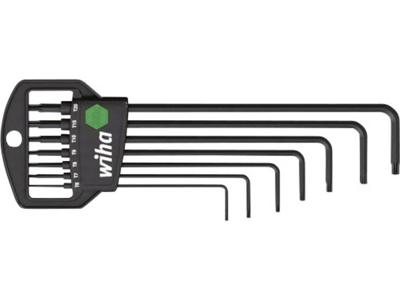 Wiha 10381 Binnen-Torx Haakse schroevendraaierset T 6, T 7, T 8, T 9, T 10, T 15, T 20 7-delig