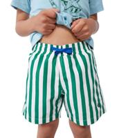 Gestreepte kinderzwembroek PETIT BATEAU groen, gestreept - thumbnail