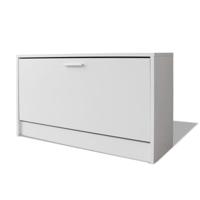 Bureau met lade en kastje 100x40x73 cm wit - thumbnail