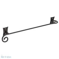 Handdoekhouder Sapho Rebecca Hangend 53.3 cm Zwart Sapho - thumbnail