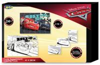 Luna kleurpuzzel 2-in-1 Cars jongens 41 x 28 cm 4-delig - thumbnail
