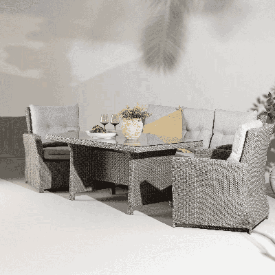 Nohr Loungeset 'Sanuel' Met bank, 2 loungestoelen en tafel