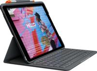 LOGITECH - Bluetooth-toetsenbordhoes voor iPad 10.2 (7e generatie) Slim Folio iPad 10.2 (7e, 8e en 9e generatie) - AZERTY - Grijs - thumbnail